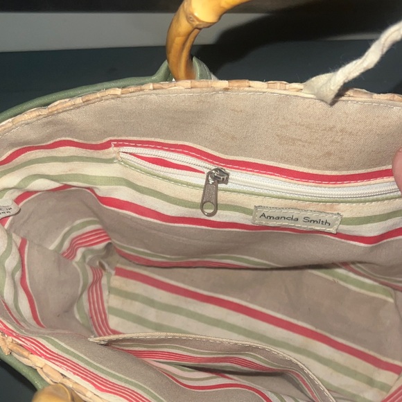 Amanda Smith Floral Tote with Bamboo Handles - Picture 4 of 7